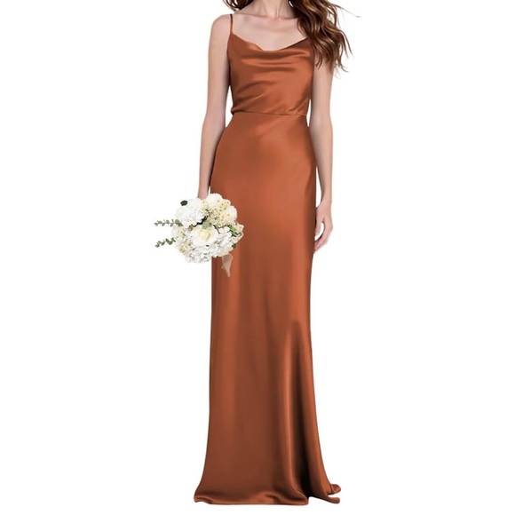 Formal Satin Dress - Picture 1 of 10